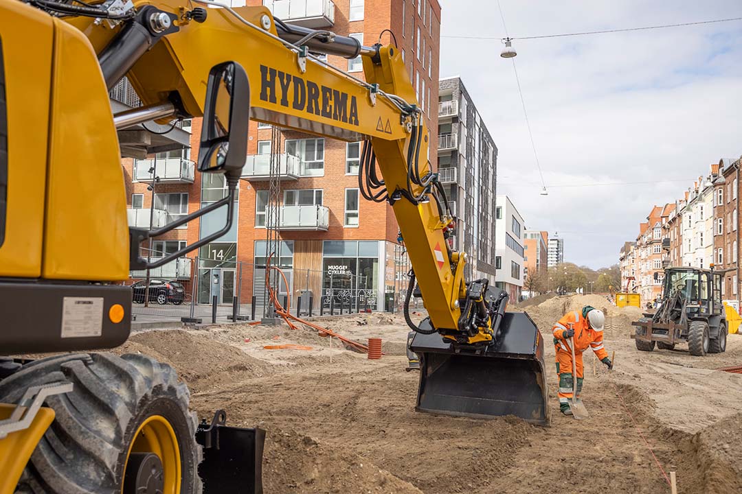 MX16G MX17G Close Up Excavator Arm City Construction Site
